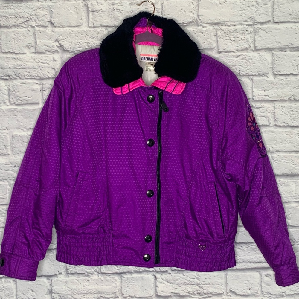 Vintage Obermeyer Embroidered Ski Jacket